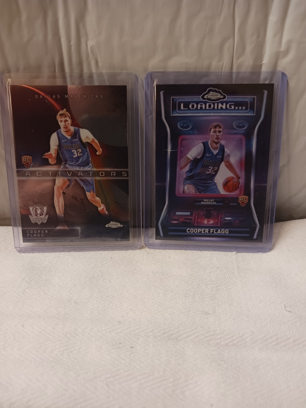 2026-26 TOPPS CHROME COOPER FLAGG LOADING REFRACTOR AND ORANGE AVIATORS ROOKIES